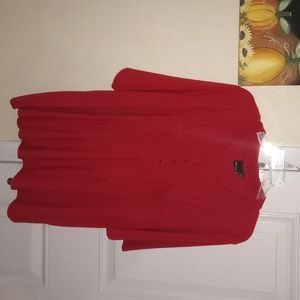 Elie McCarthy Red Plus Size Dress Top
